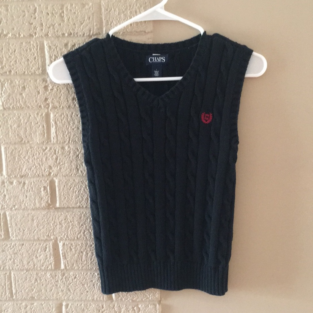 Black sweater vest